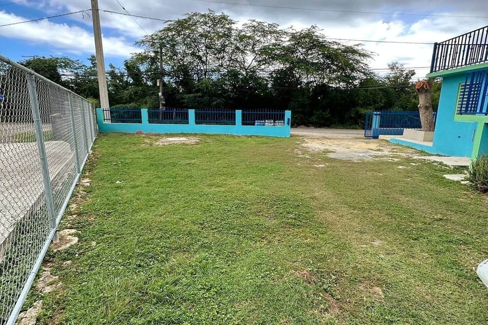 Spacious parking area for auto and water boat and jet ski.