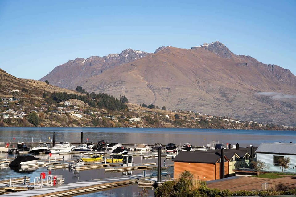 Lakeside living with shops nearby.