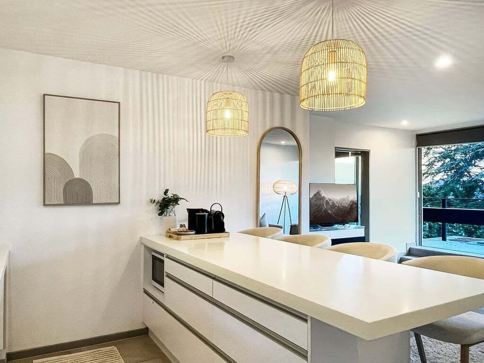 Bright kitchen with quality appliances