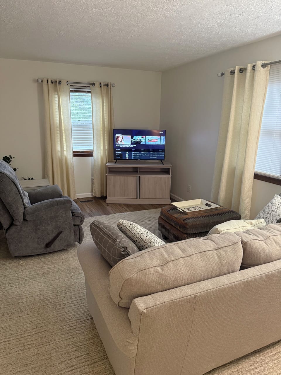 Living room entry view