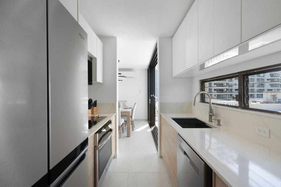 A fully equipped, modern culinary space