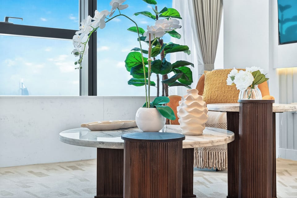 Luxury Studio, Ocean View | Living area