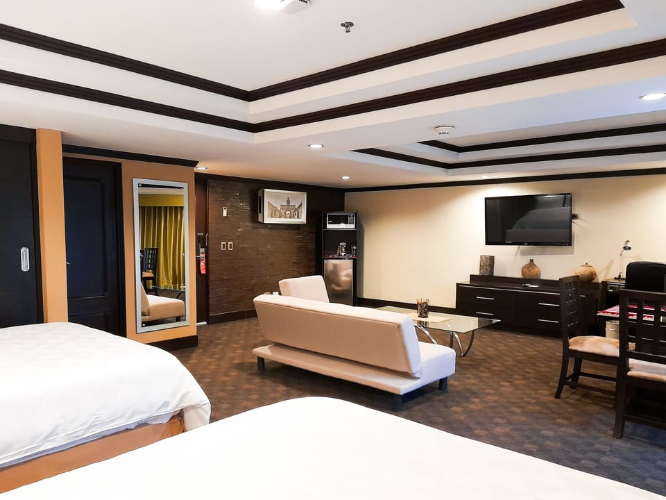 Suite, 2 Queen Beds | Premium bedding, in-room safe, desk, blackout drapes