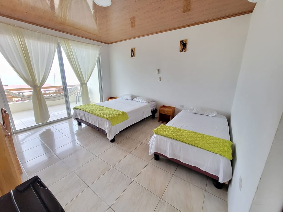 Comfort Twin Room, Balcony, Sea View | Blackout drapes, WiFi (free), bed sheets