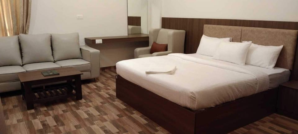 Superior Double or Twin Room, Balcony, Mountain View | Desk, laptop workspace, soundproofing, iron/ironing board