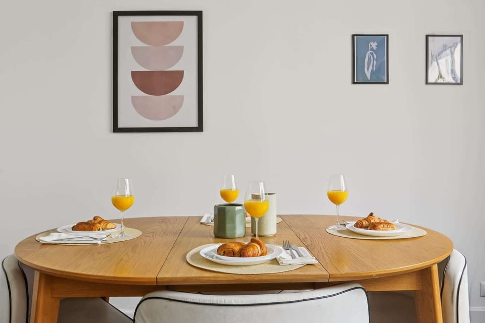The dining area