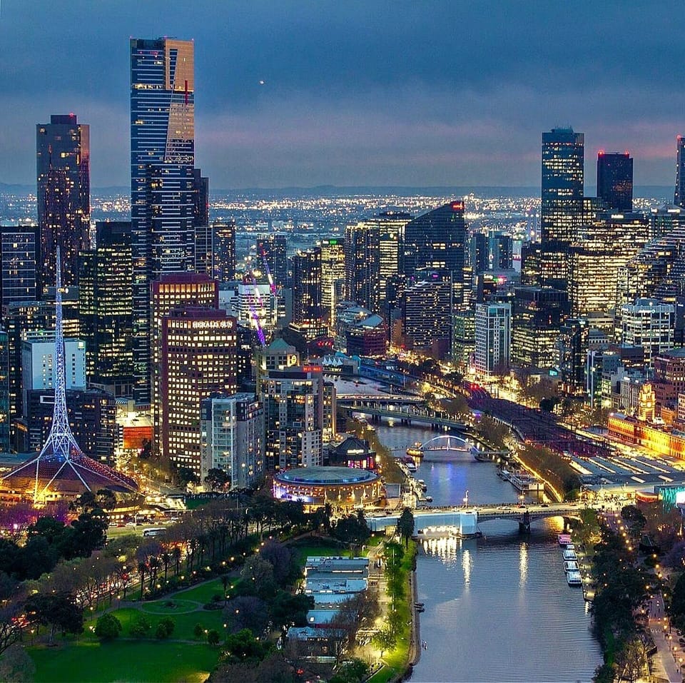 Mesmerizing Melbourne Skyline by Night — Riverfront Views & Iconic Architecture