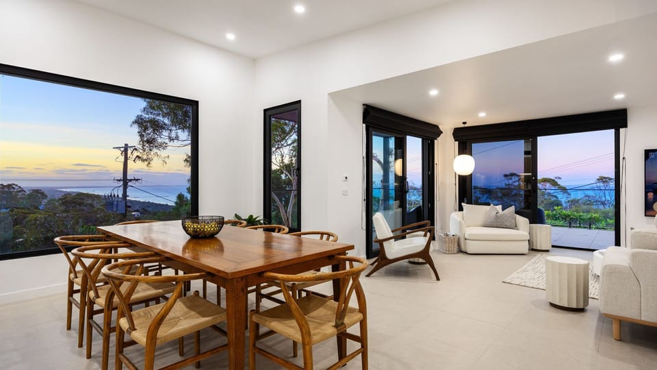 Spectacular views from lounge and dining area