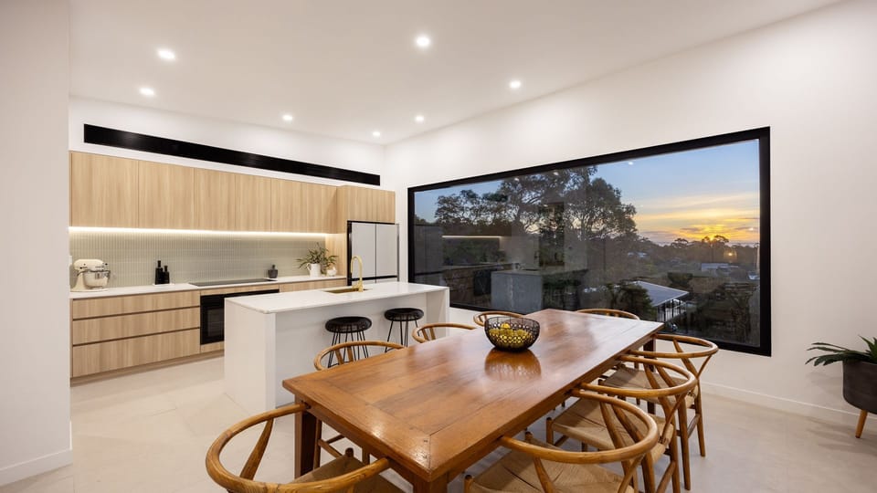 Kitchen and dining area