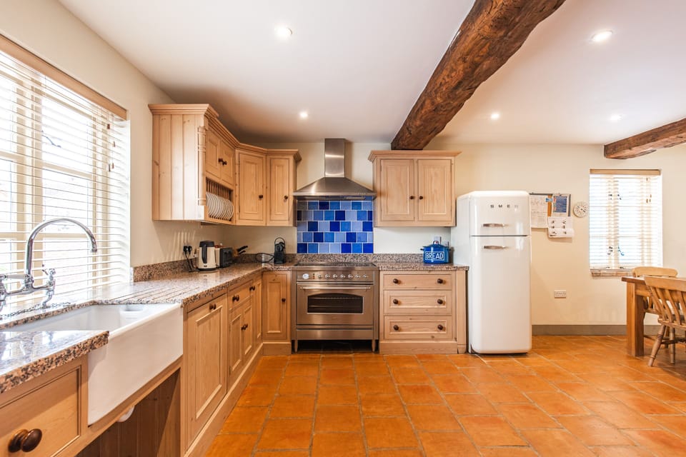 kitchen with butler sink