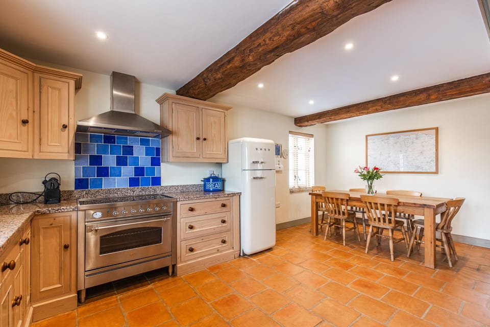 kitchen and dining area