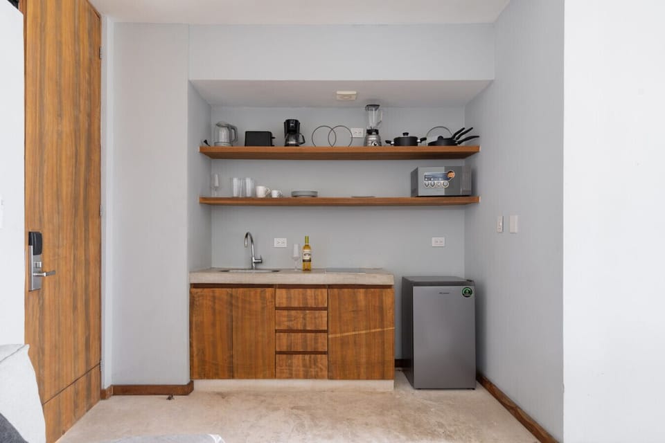 Cozy, fully equipped kitchen perfect for cooking, dining, and relaxing.