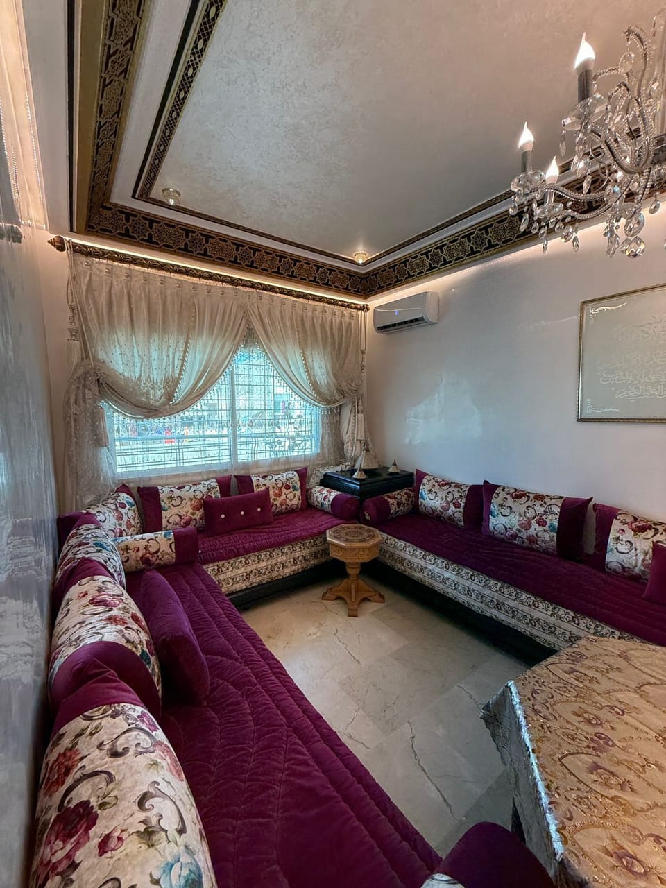 Premium Apartment, 6 Bedrooms, Balcony, City View | Living area | Flat-screen TV