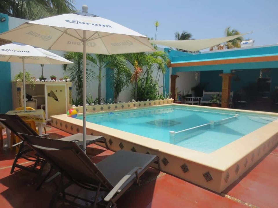 Shared pool and patio space. Just a few steps from your studio apartment. 