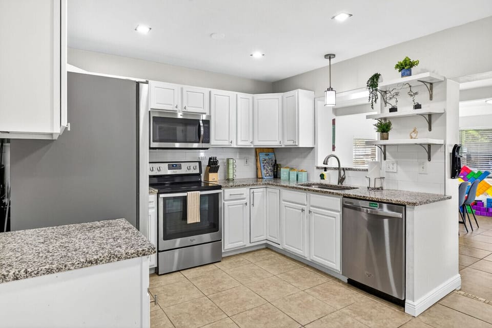 Fully stocked kitchen