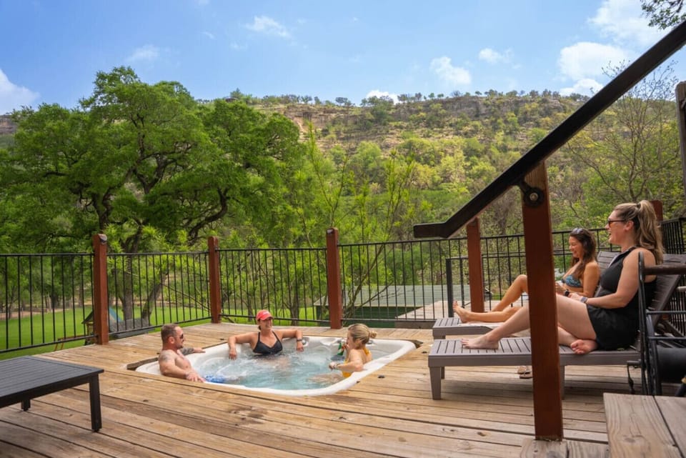 YES? This 8-seater hot tub is EXCLUSIVELY available to our guests at Capri. We also have a shared option at our sister property across the street - Fernweh Hillside - but for our Capri renters, this one is ALL yours!