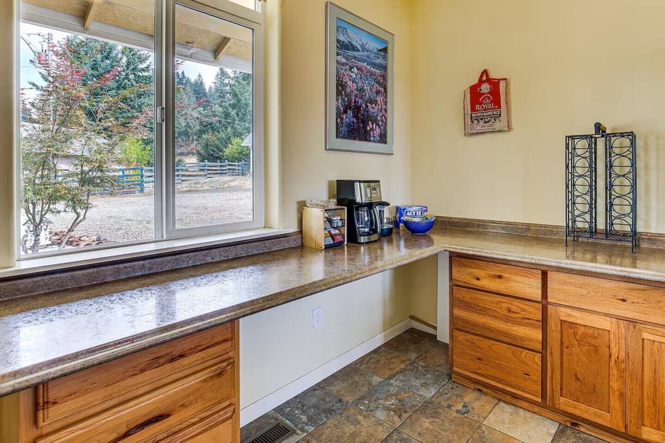 Our spacious pantry with lots of room for cooling dishes and storing dry goods. 