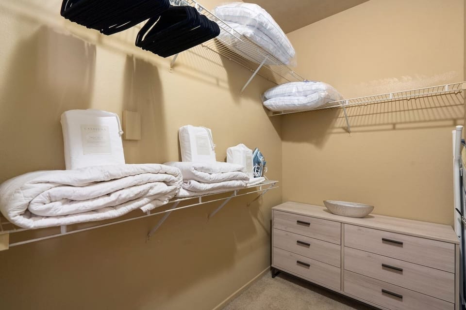 Extra pillows and linens