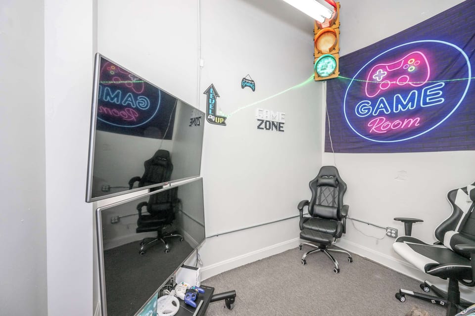 Unleash your competitive side in the shared second-floor game room​​