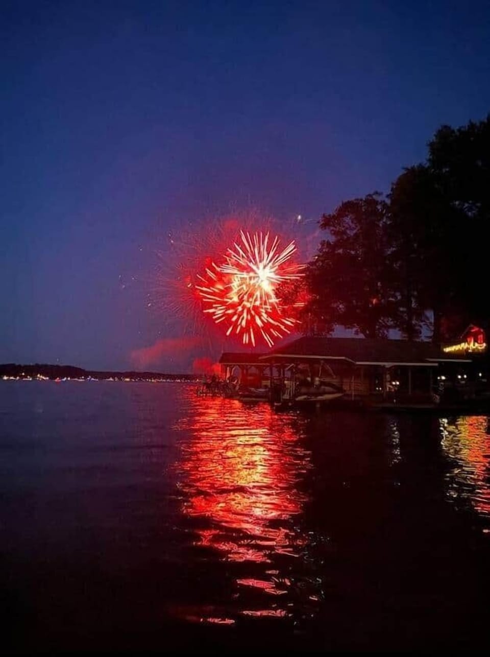 Speaking of those fireworks... Every year we sit on our top deck and take them in!
