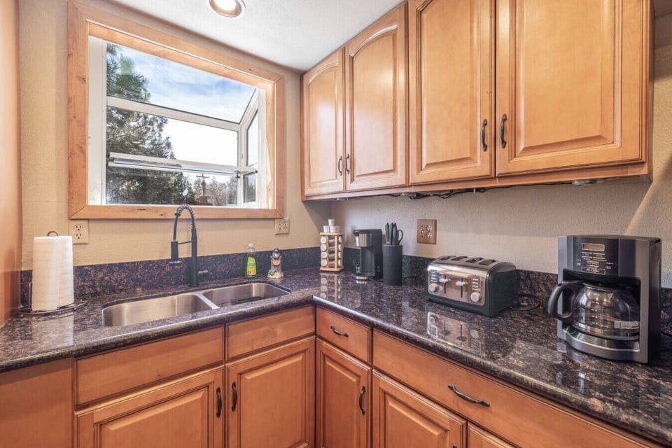 We have you covered with a coffee maker, toaster, keurig, and cooking essentials