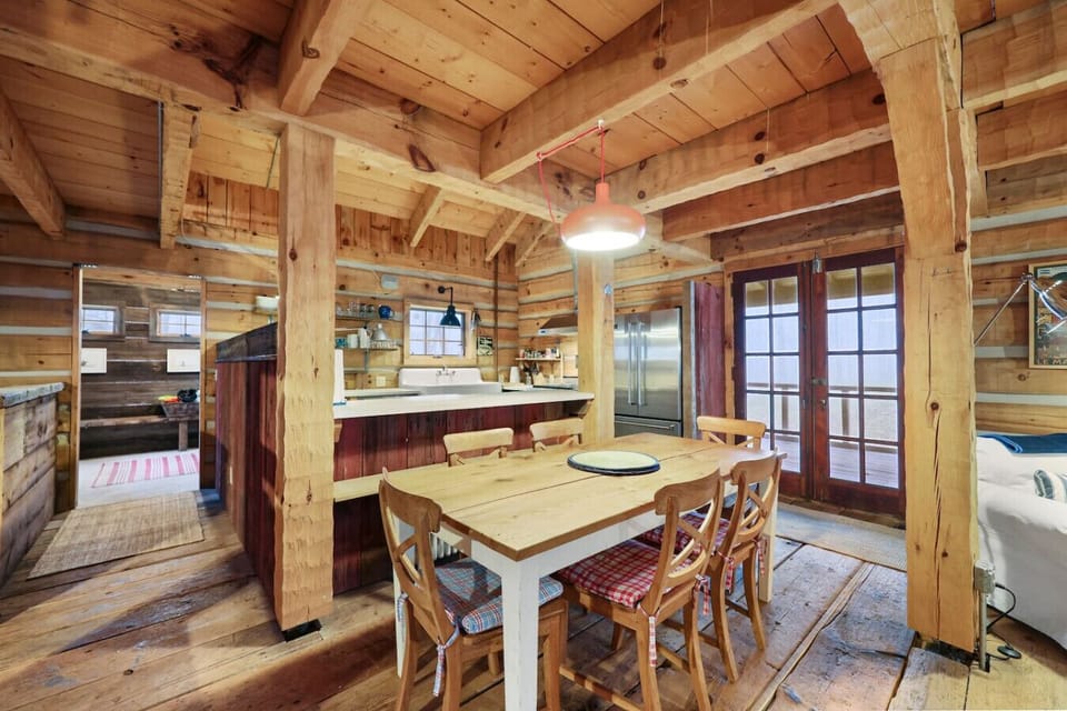 Spacious dining table beside the kitchen—perfect for shared meals.
