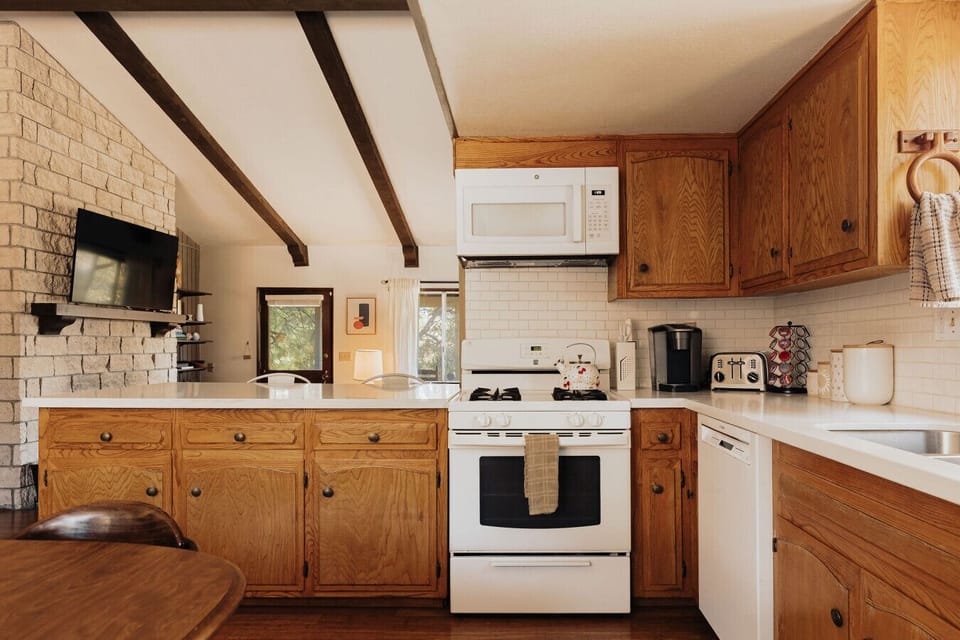 Fully stocked kitchen