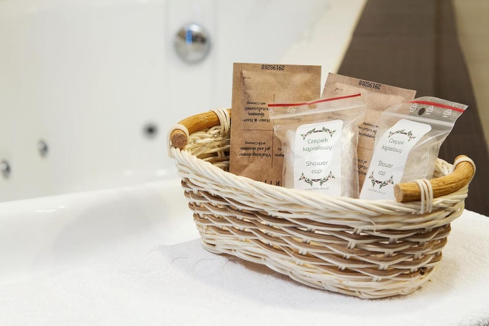 Shower, free toiletries, hair dryer, slippers