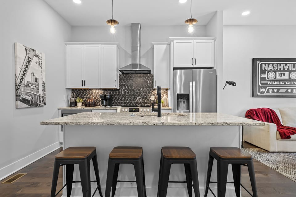 This island becomes the heart of the house fast.