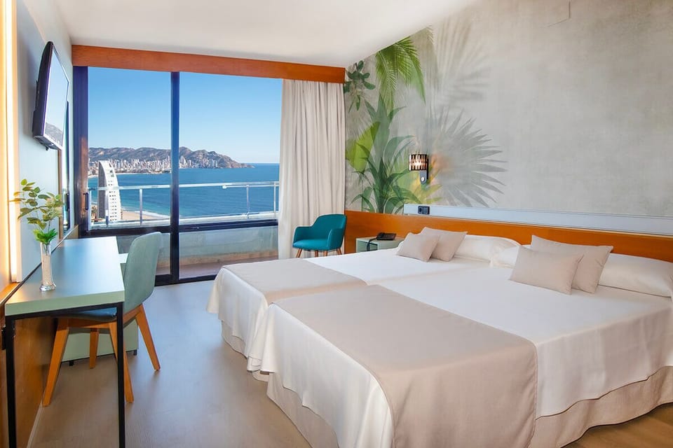 Premium Room, Sea View, Tower | Desk, blackout drapes, WiFi (surcharge), bed sheets