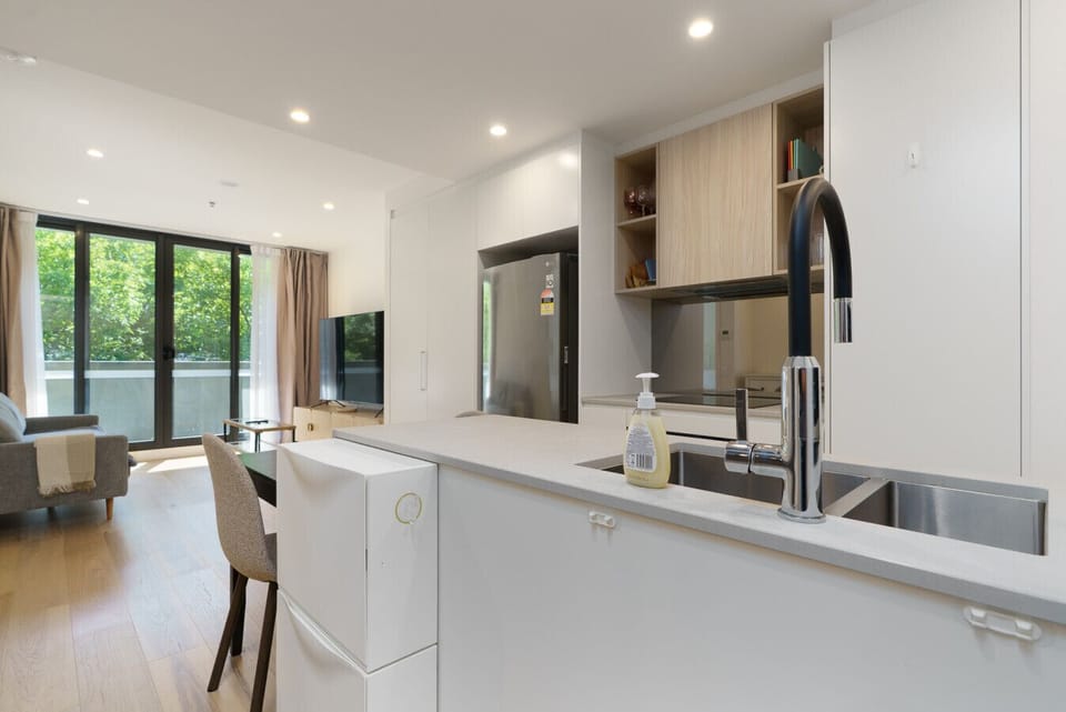 Cook, create, and enjoy in this sleek modern kitchen