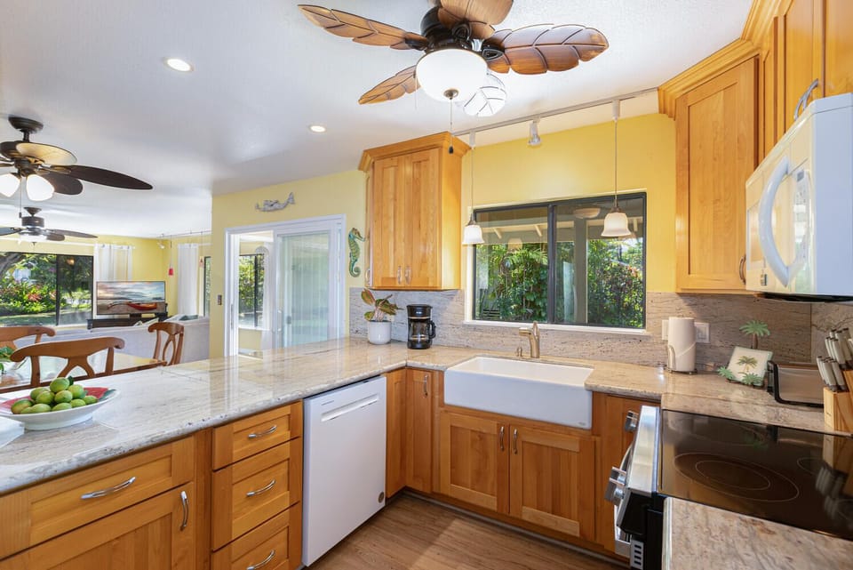 Ample counter space perfect for preparing meals