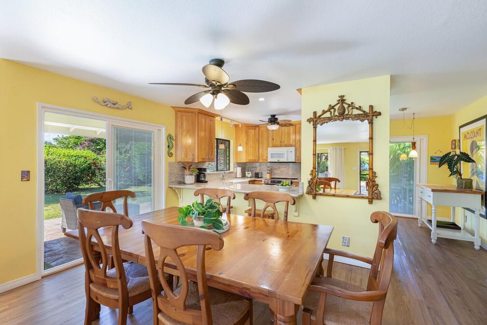 Gather together in the dining area