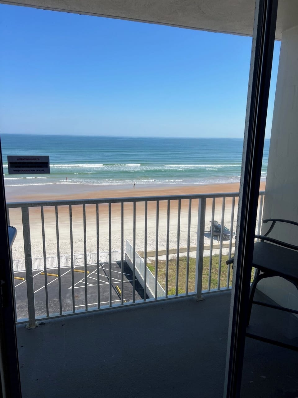 Private balcony from Condo.