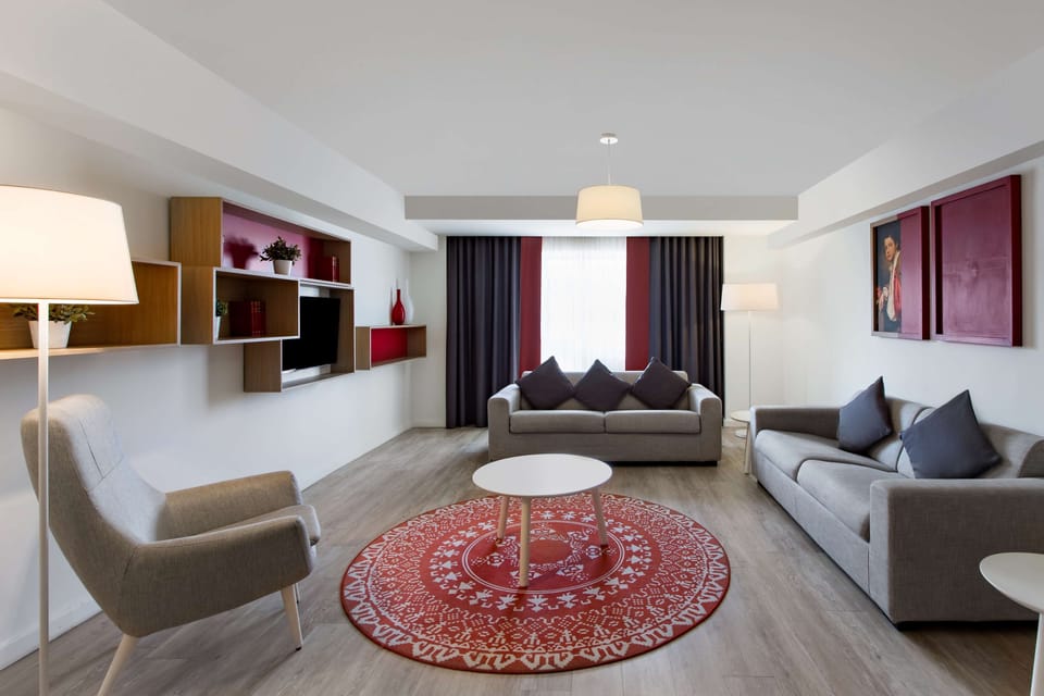 Apartment, 2 Bedrooms | Hypo-allergenic bedding available, in-room safe, desk, laptop workspace