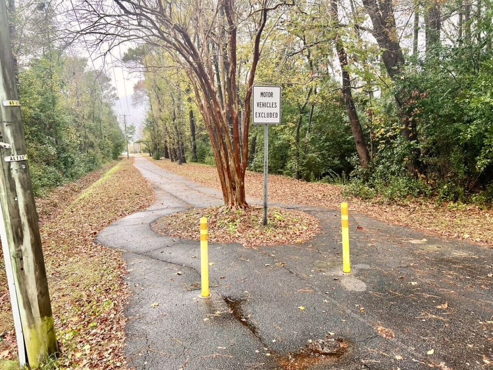 Beautiful bike path access down the street from your condo