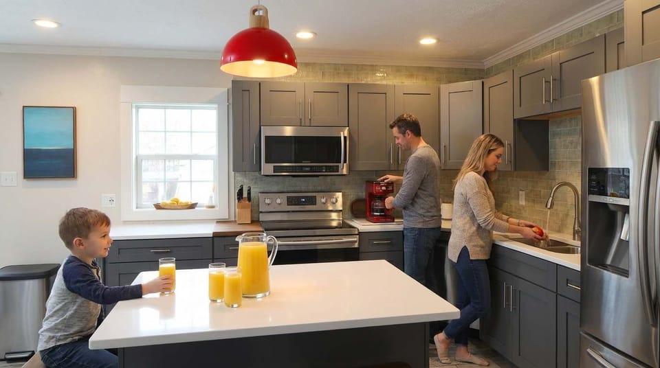 Cook, laugh, and maybe even dance a little — our kitchen is ready for everything from gourmet meals to midnight snack raids. Bonus: no dishes judged, we promise!