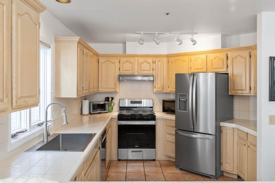 Fully stocked kitchen at 445 Depot Avenue