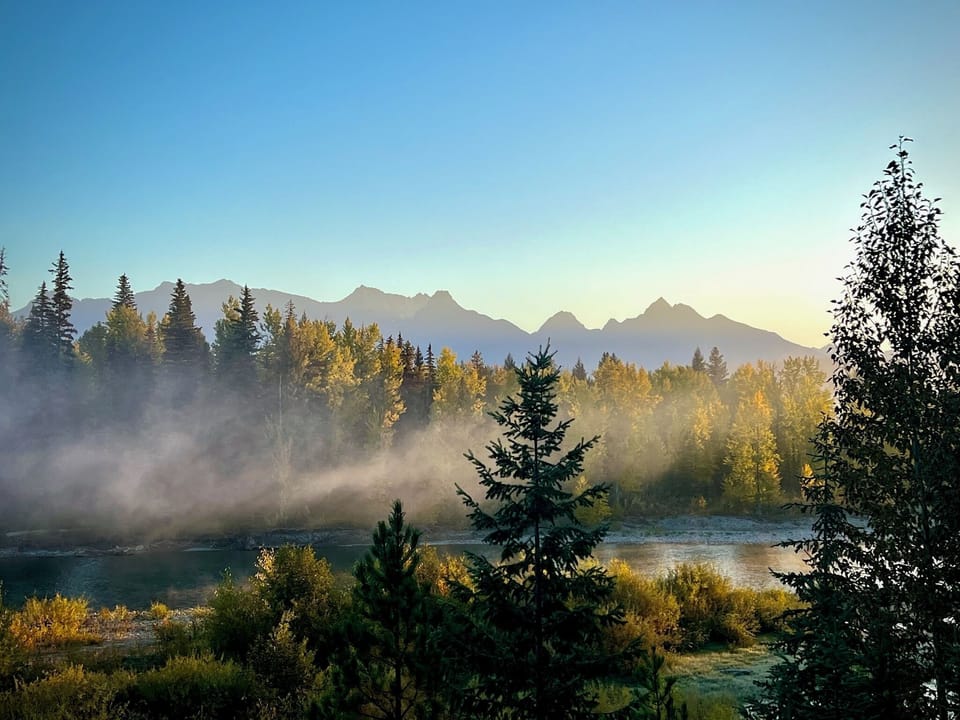 Welcome to the stunning Red Meadow Lodge, where the view is of Glacier NP