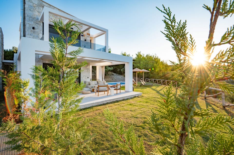 Exterior charm of property and private garden