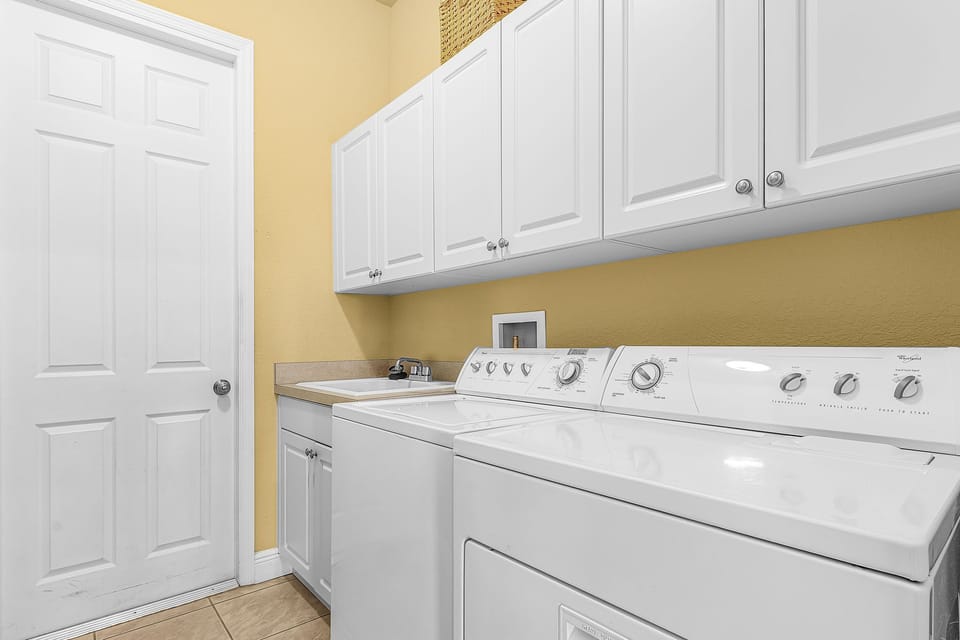 The laundry room in the residence means convenience!