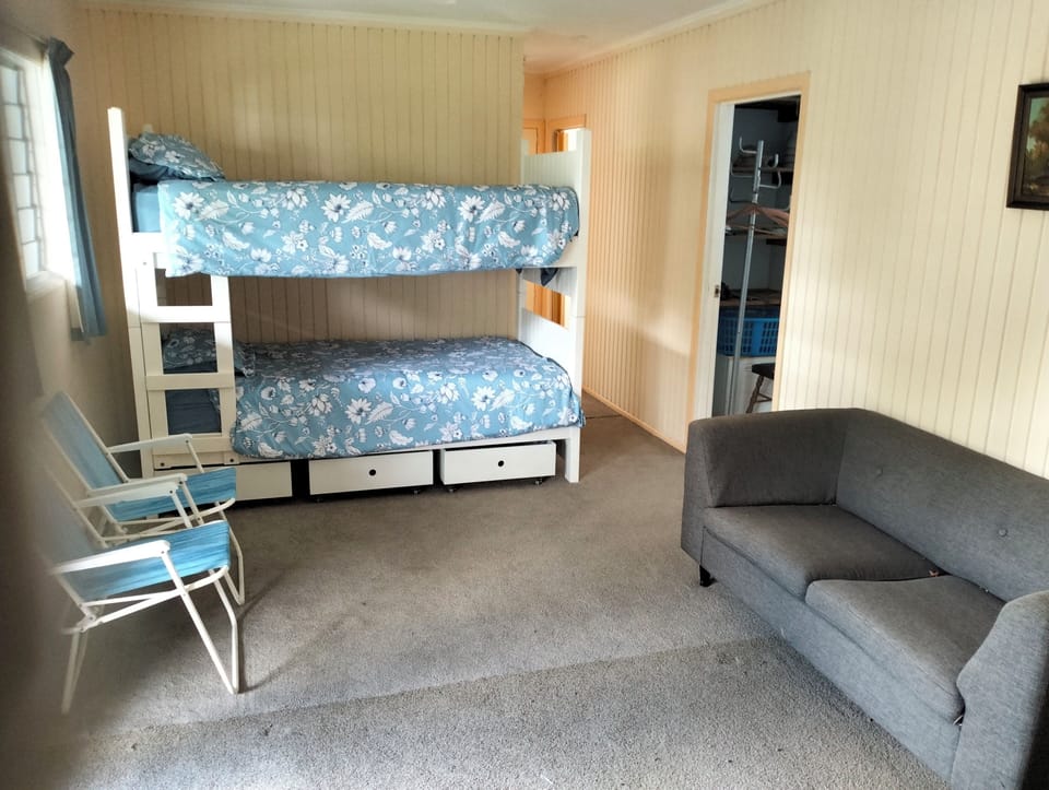 Bunk beds in ground floor open plan area