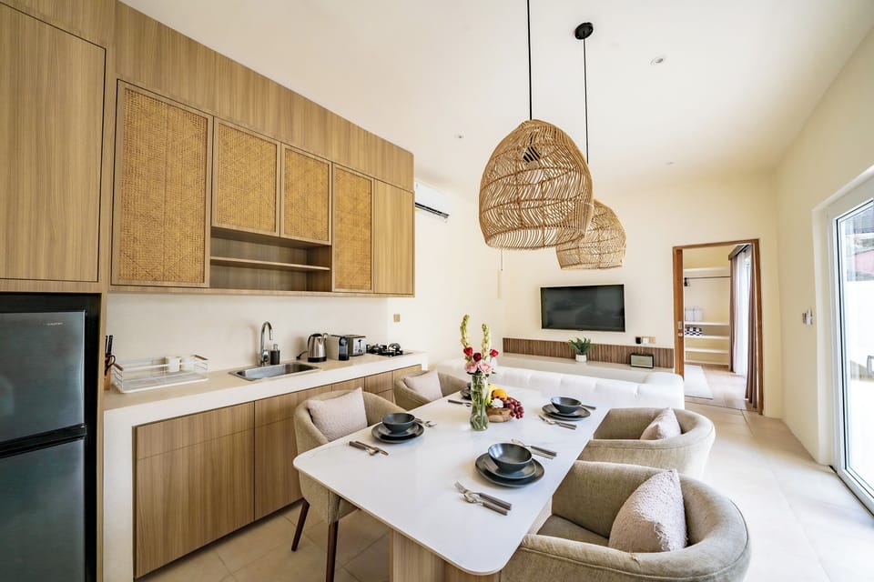 Villa, 3 Bedrooms, Private Pool, Pool View | Living area | 55-inch Smart TV with digital channels