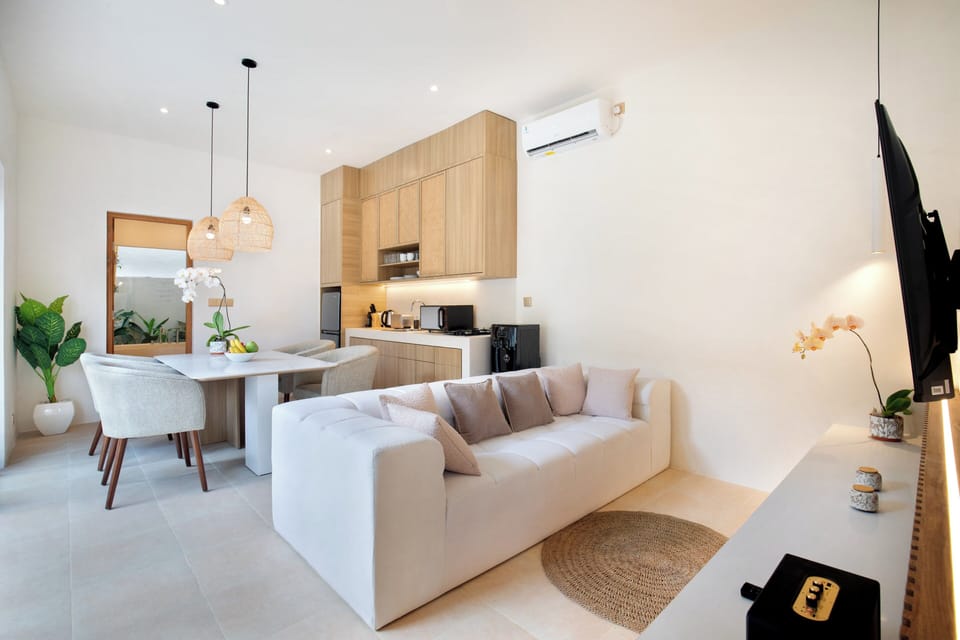 Villa, 3 Bedrooms, Private Pool, Pool View | Living area | 55-inch Smart TV with digital channels
