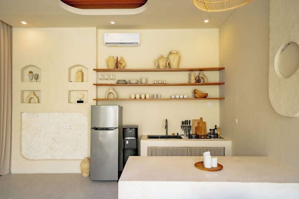 Villa, 3 Bedrooms, Pool View | Private kitchen | Fridge, coffee/tea maker, toaster, cookware/dishes/utensils