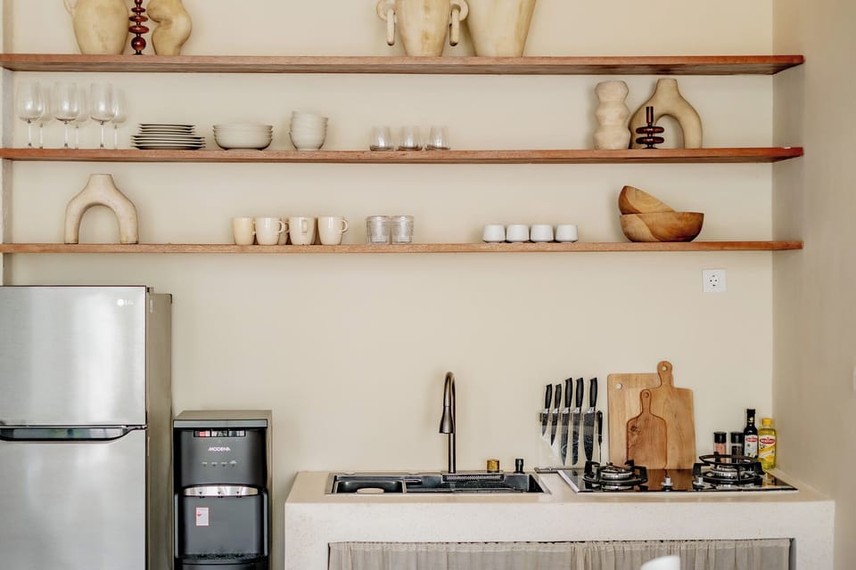 Villa, 3 Bedrooms, Pool View | Private kitchen | Fridge, coffee/tea maker, toaster, cookware/dishes/utensils