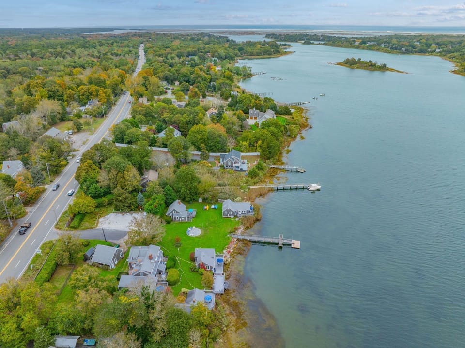 Aerial view of property
