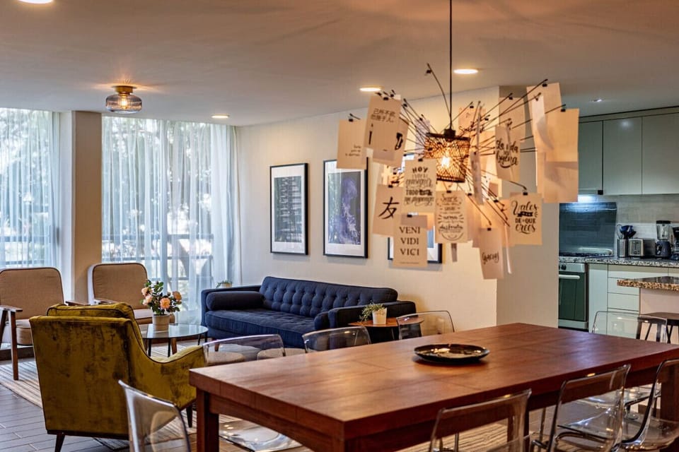 Cozy dining space for your group to enjoy meals together in style.