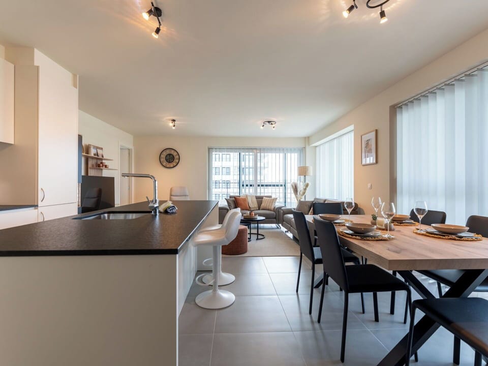 Furniture, Interior Design, Flooring, Floor, Ceiling, Wood, Light Fixture, Chair, Room, Kitchen & Dining Room Table