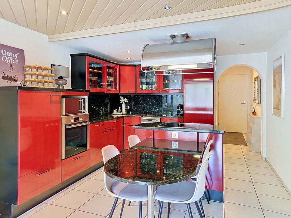 Furniture, Interior Design, Kitchen, Flooring, Major Appliance, Ceiling, Floor, Kitchen Appliance, Lighting, Countertop